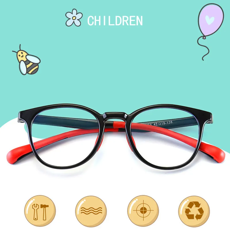 Iboode детский анти-синий светильник, очки, оправа, ультра-светильник, очки для детей TR90, силиконовые защитные очки для мальчиков и девочек