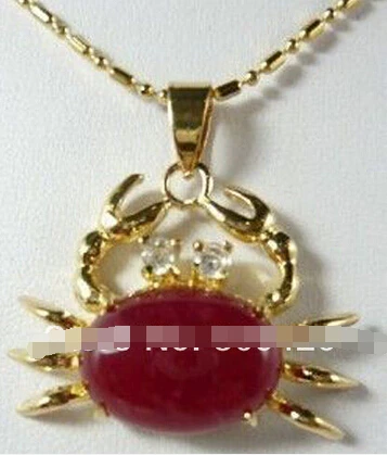 +++828 Amazing Spiral Freshwater red jade 18KGP Woman's Pendant | Украшения и аксессуары