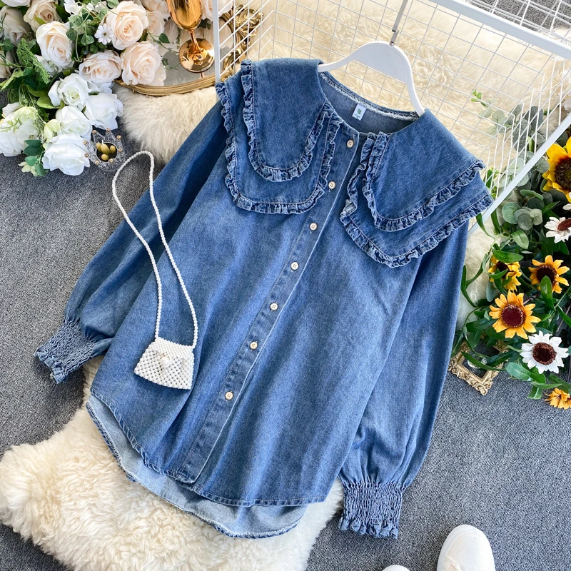 

Denim Jacket Jeans Coat Korean Vintage Shirt Tops Spring Autumn Jacket Women Clothes 2020 Chaqueta Mujer Manteau Femme ZT5317