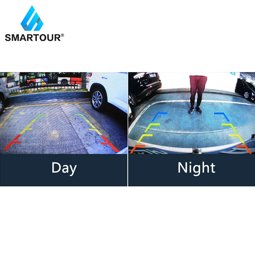 Smartour 7 дюймовый HD видеорегистратор для автобуса камера заднего вида авиационная
