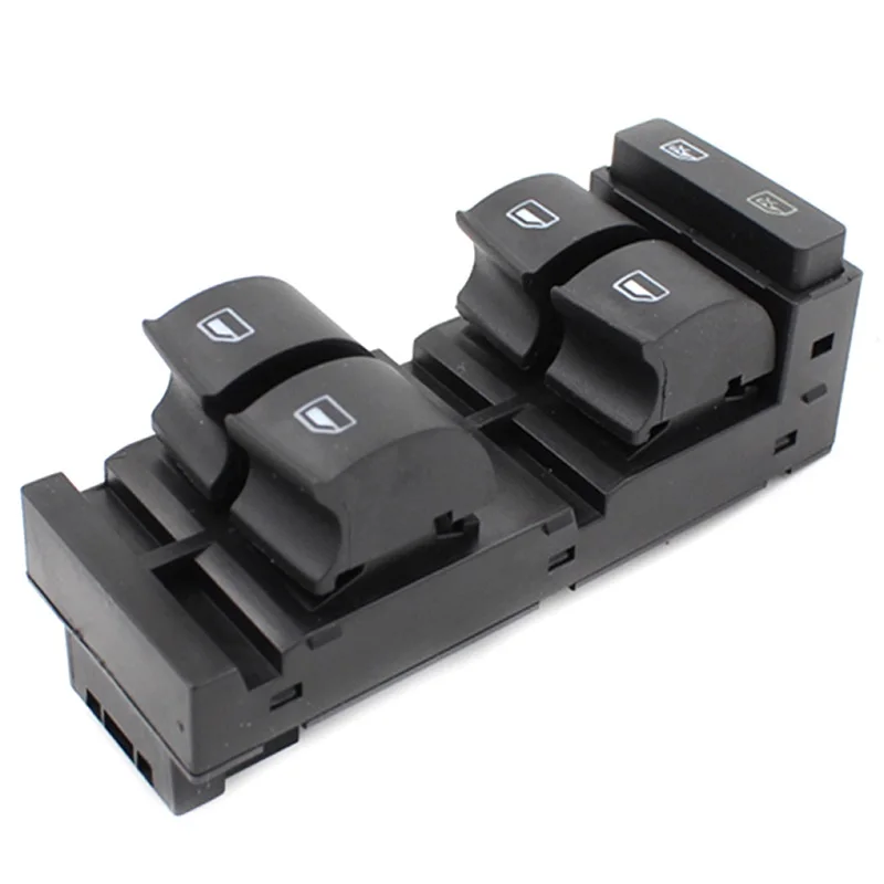 Black Master Electric Power Driverside Plated Window Switch Lifter Adjust Button Master Panel 4B0959851B - Color: Black