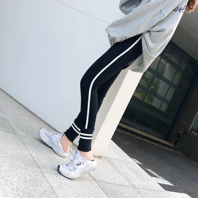 

Leggings New Style Spring And Autumn Versatile WOMEN'S Dress Capri Pants Skinny Pencil Pants One -Piece Trousers