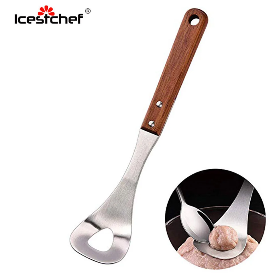 ICESTCHEF Meatball Maker форма из нержавеющей стали для фрикаделек, форма DIY, рыбный шар, пищевая клипса, инструменты для Разделки мяса птицы
