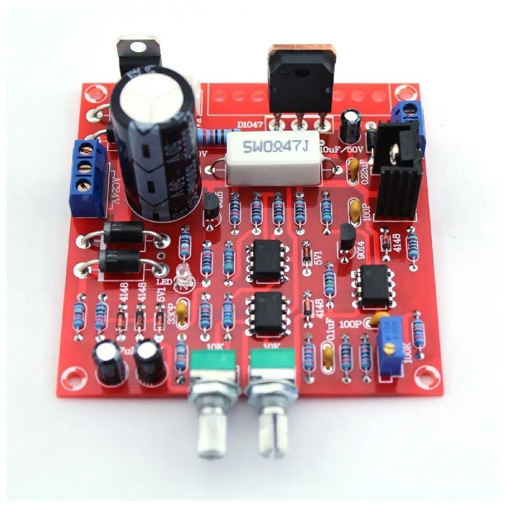 

0-30V 2mA-3A Adjustable DC Regulated Power Supply DIY Kit Short Protection (Red Board) LED Display Easy to Install and Maintain