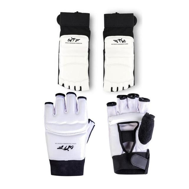 WTF Approve Taekwondo Palm Foot Protector Guard Karate Hand Foot Gloves guard Kickboxing boot Palm Ankle protect Suit Gear