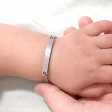 Детские подарки для крещения, браслеты с именем на заказ для маленьких девочек и мальчиков, антиаллергенные ювелирные изделия из нержавеющей стали для детей