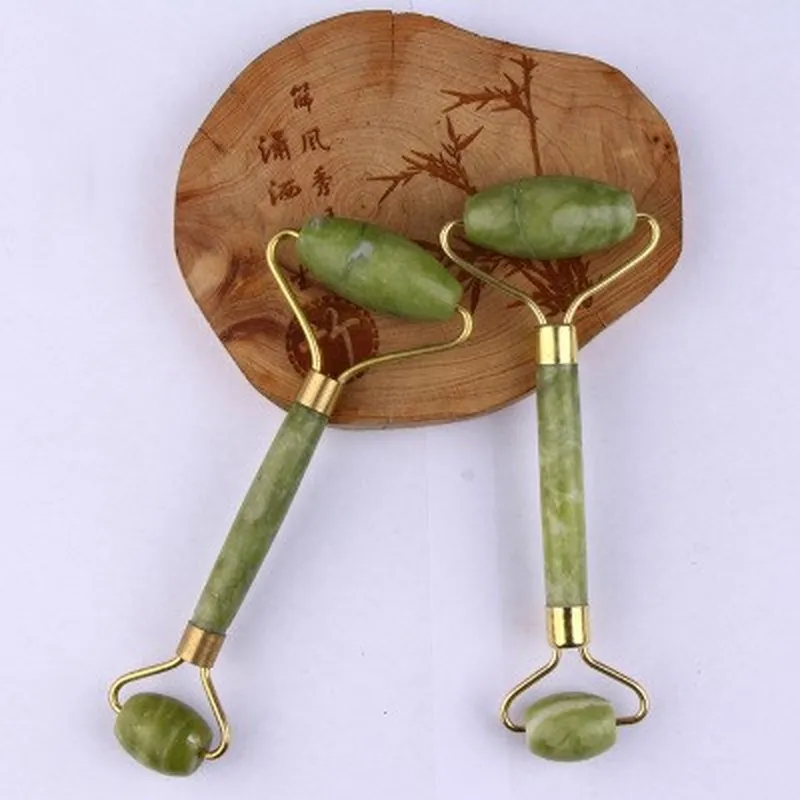 1Pc Portable Pratical Facial Massage Roller Natural Jade Anti Wrinkle Face Slimming Shaper Body Foot Relaxation Beauty Tool | Красота и