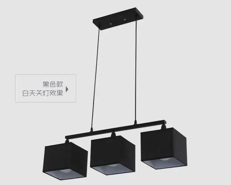 Nordic modern minimalist fabic lampshade pendant light for bedroom study living room lamp