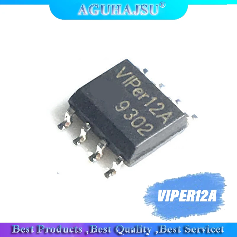 10PCS VIPER12A SOP8 VIPER12 SOP 12A SOP-8 SMD VIPER12AS VIPER12ASTR new and original IC | Электронные компоненты и