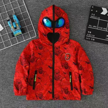 

Lovely spider man spring and autumn children's coat autumn children's coat boy's coat active boy's windbreaker baby's clothing