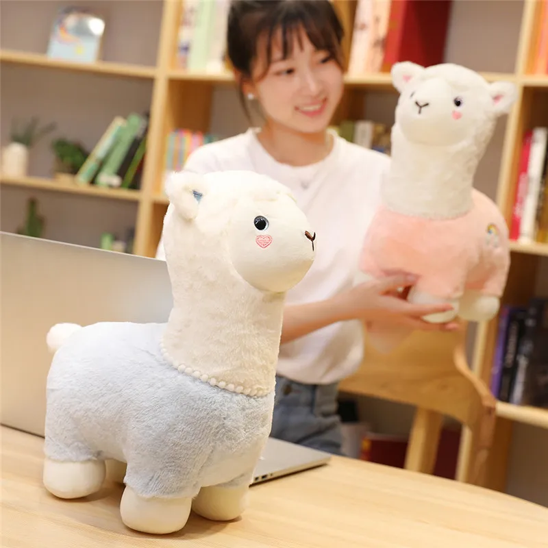 45 см горячая Распродажа мягкие kawaii японские apaca Овцы милые плюшевые куклы улыбка Альпака лама мягкие игрушки подарки на день рождения для детей подарок