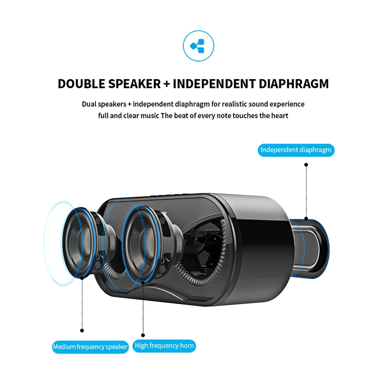 M6 Прохладный сова Bluetooth Динамик светодиодный вспышка Беспроводной басовый