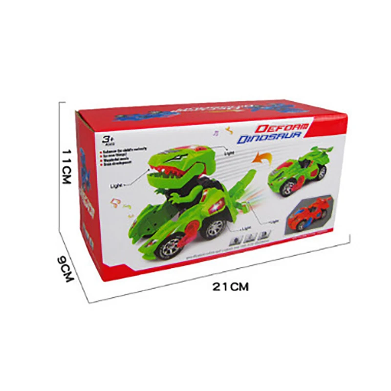 Деформационный светодиодный игрушечный динозавр для детей, игрушечный светильник с мигающей музыкой, Электрический деформационный
