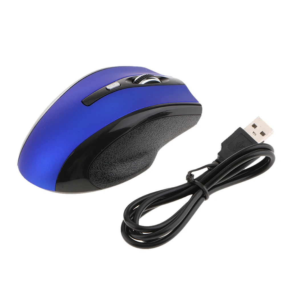 Беспроводная перезаряжаемая игровая мышь 800-2000 dpi, Регулируемая оптическая мышь, эргономичные Мыши для ноутбуков, настольных ПК, мыши