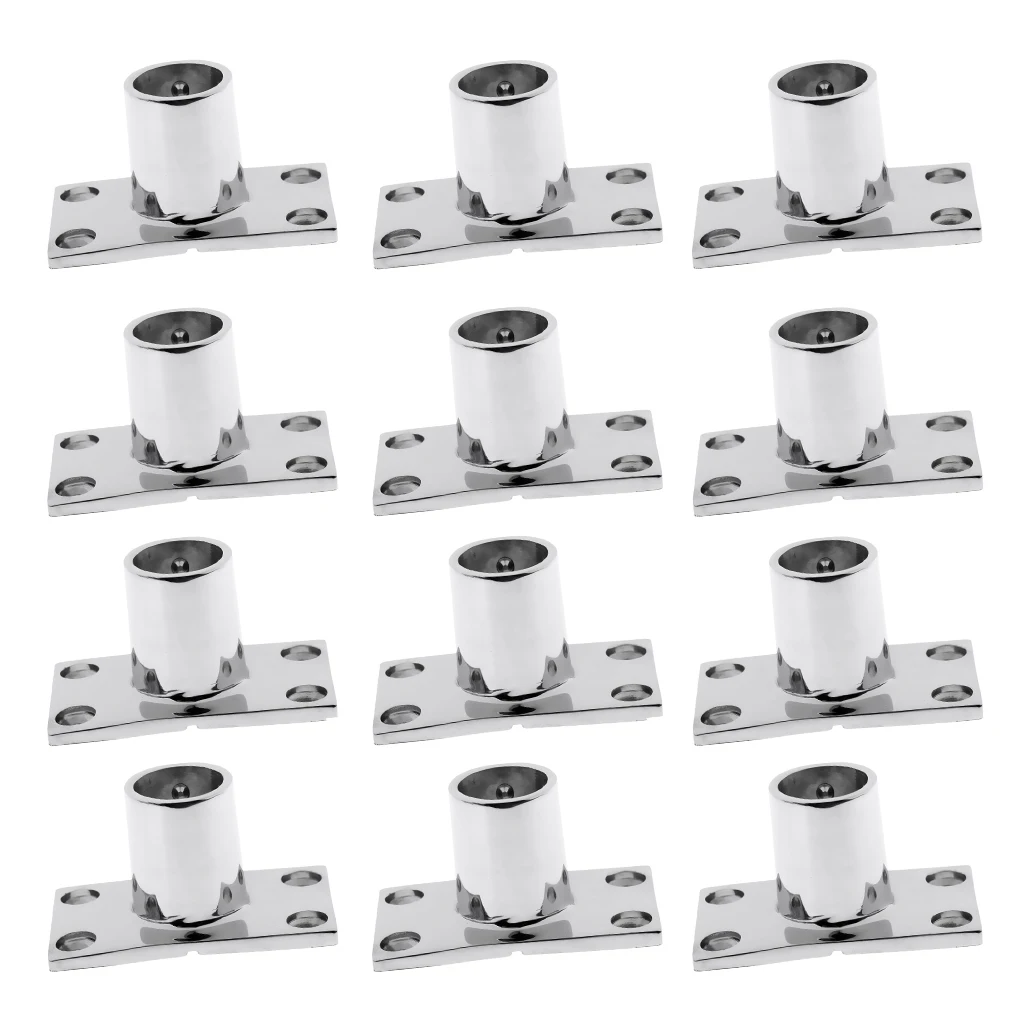 12pcs Pipe Fitting Current Boat 90 Degree Installation Ramp Bridge Piece Stainless Steel Marine Repair Accessory DIY