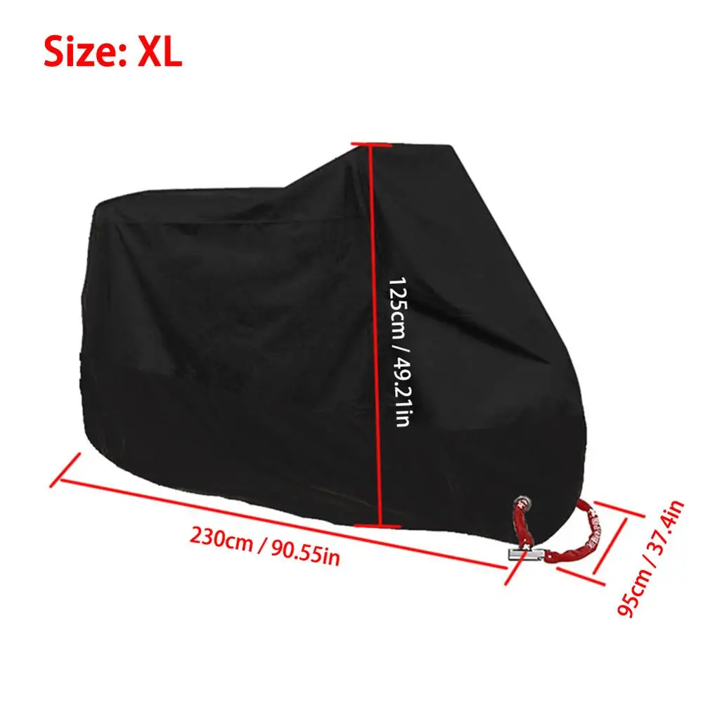 XL Размеры: S/M/L/XL/XXL мотоцикл козырек от солнца Пылезащитный чехол Водонепроницаемый на открытом воздухе для защиты от дождя от УФ для сиденья мотоцикла протектор ветрового стекла - Цвет: XL