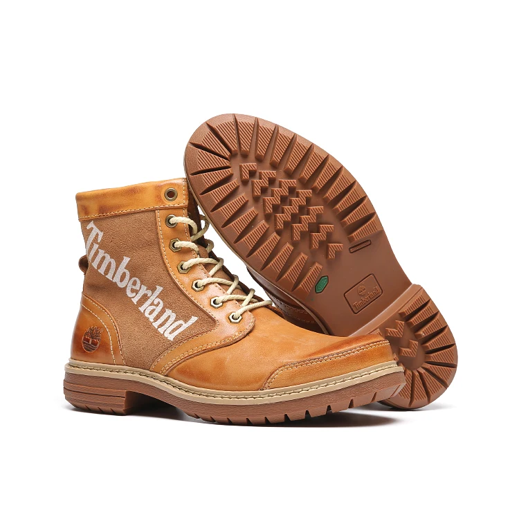 timberland Водонепроницаемая Классическая Вощеная Кожа Мужская Уличная премиум-обувь, мужская повседневная обувь из натуральной кожи