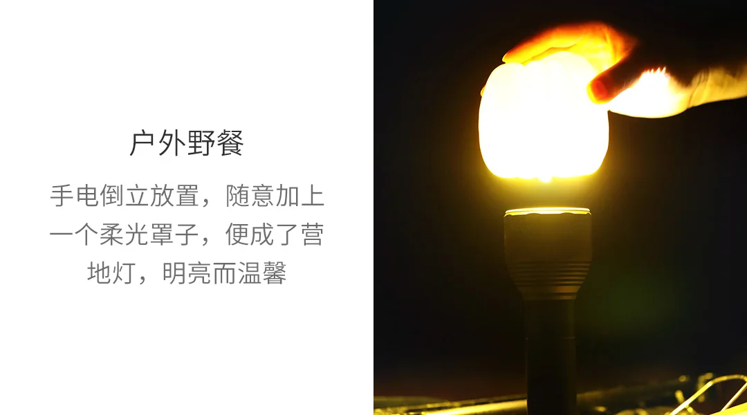 Xiaomi Mijia Youpin Nato открытый бликовый фонарик черный дальний IPX7 водонепроницаемый type-C Прямая зарядка