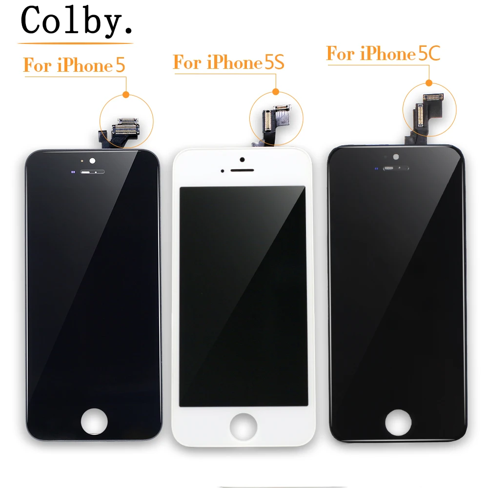 Black/White Assembly LCD Display Digitizer for iPhone 5s AAA Quality Touch Screen Replacement 5 5c SE With Gifts |