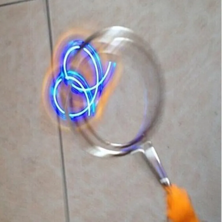 Летающий волшебный длинный Спиннер ночной рынок стойло сияющая детская игрушка флэш необычный йо-йо с музыкой