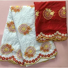 Новое поступление камнями в африканском стиле Getzner ткань с вышивкой кружевная ткань в африканском стиле фут платье Материал нигерийский геле