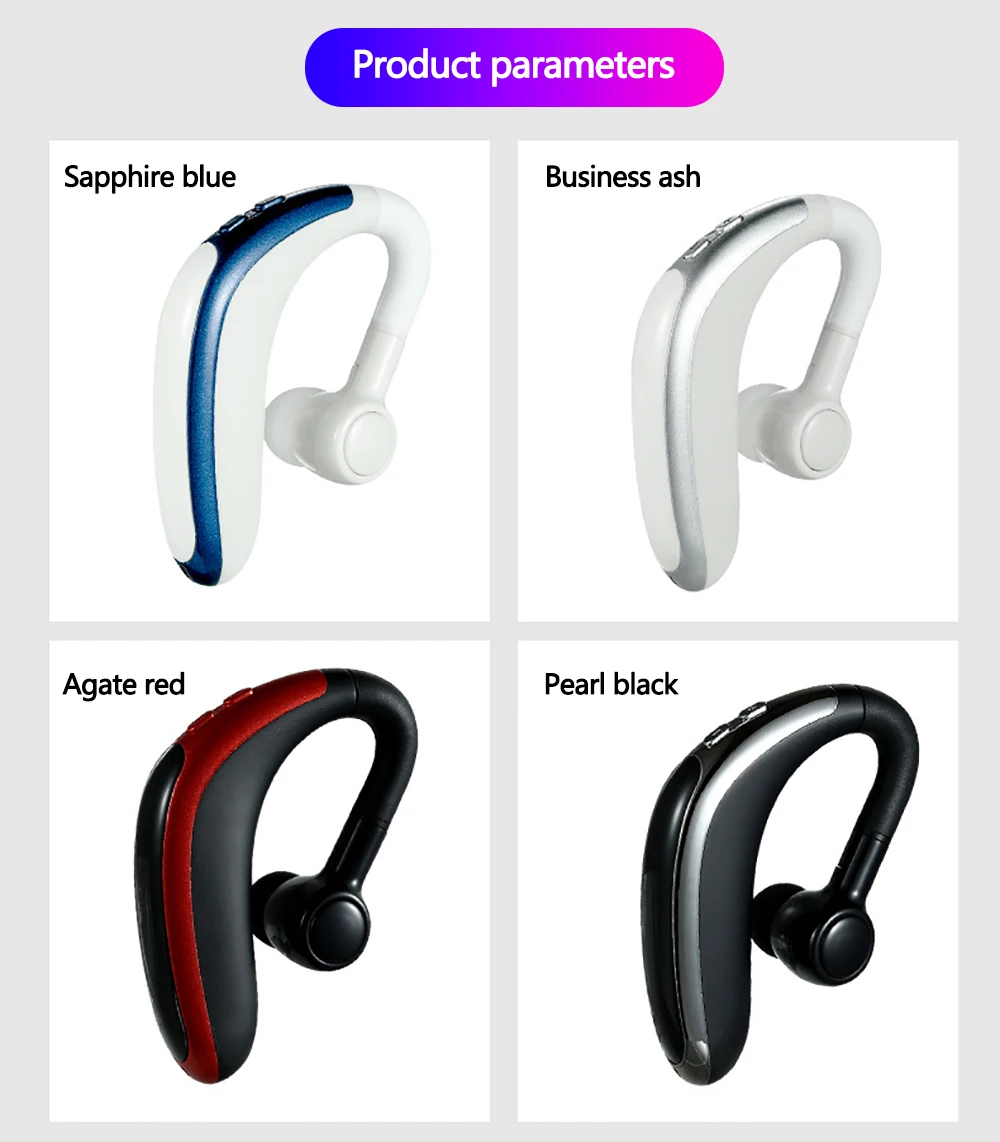 H500 Bluetooth V5.0 привод наушники беспроводной Крюк дизайн удобный мобильный телефон альтернативный наушник для левого/правого уха гарнитура