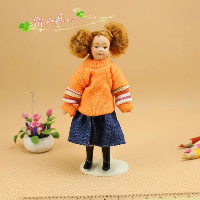 orange wool 1:12 Кукольный домик Миниатюрный 9 видов мини-Дети ремесла кукла модель игрушечная Конфета Roombox подарок на день рождения карманный маленький мир аксессуары - Цвет: orange wool