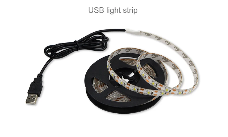 Ручной датчик подметания светодиодный светильник DC5V 1 м 2 м 3 м 5 м кухонный шкаф СВЕТОДИОДНЫЙ светильник для спальни прикроватная подсветка лампы