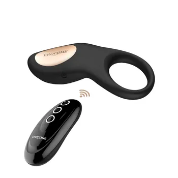 

Male Longer Lasting Cock Vibrating Lock Ring Clitoris Stimulation Game Toys for Man/ Couple 8 Speeds Vibration Delay Massager