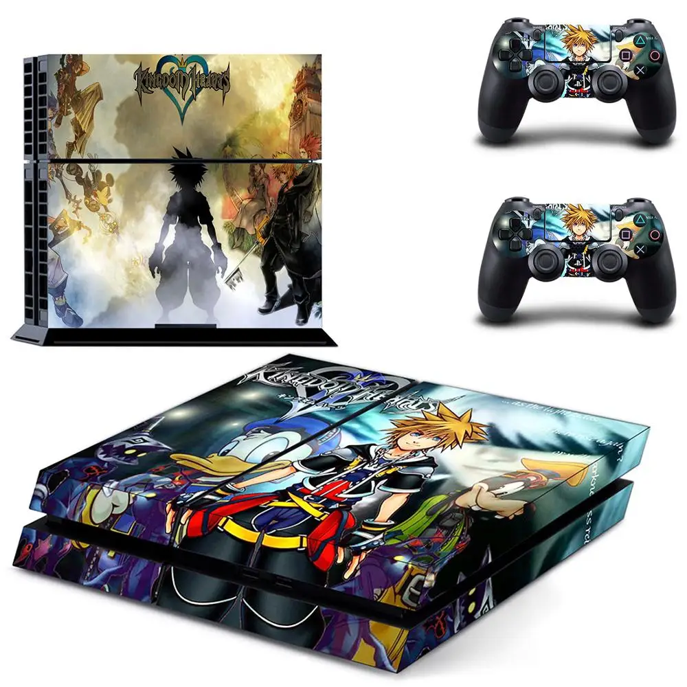 PS 4 наклейка Kingdom Hearts 3 Play station 4 наклейка s Наклейка для PS4 наклейка Pegatinas Adesivo для playstation 4 консоль и контроллер