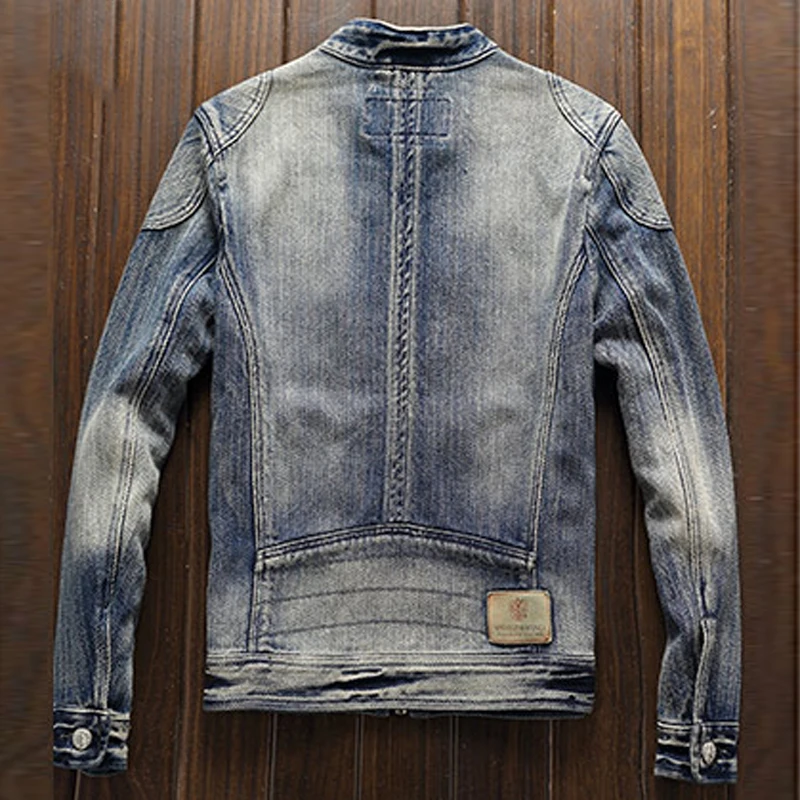 Vintage Stretch Biker Mens Denim 