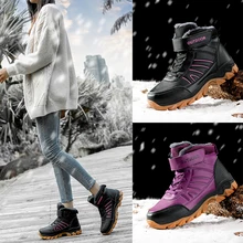 STQ; зимние женские ботильоны; женские теплые кроссовки; замшевые повседневные зимние ботинки без застежки; Женская прогулочная обувь; 8025