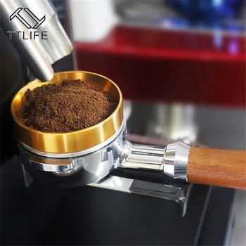 

Italian Coffee Machine Aluminum Cloth Powder Feeder Anti-flying Powder Quantitative Ring Coffee Tool 58MM Universal Barista