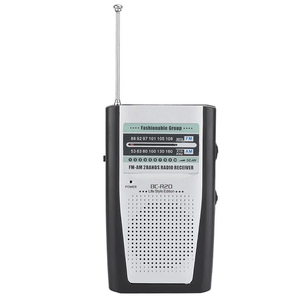 Мини Портативный AM/FM радио Динамик Приемник с телескопической антенной более