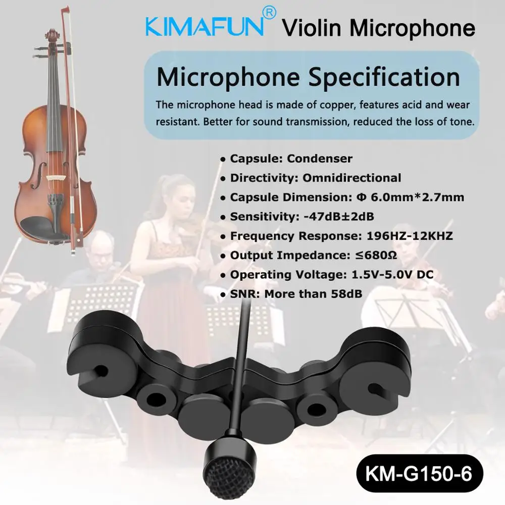 KIMAFUN KM G150 6 2 4G мини беспроводной Профессиональный музыкальный инструмент