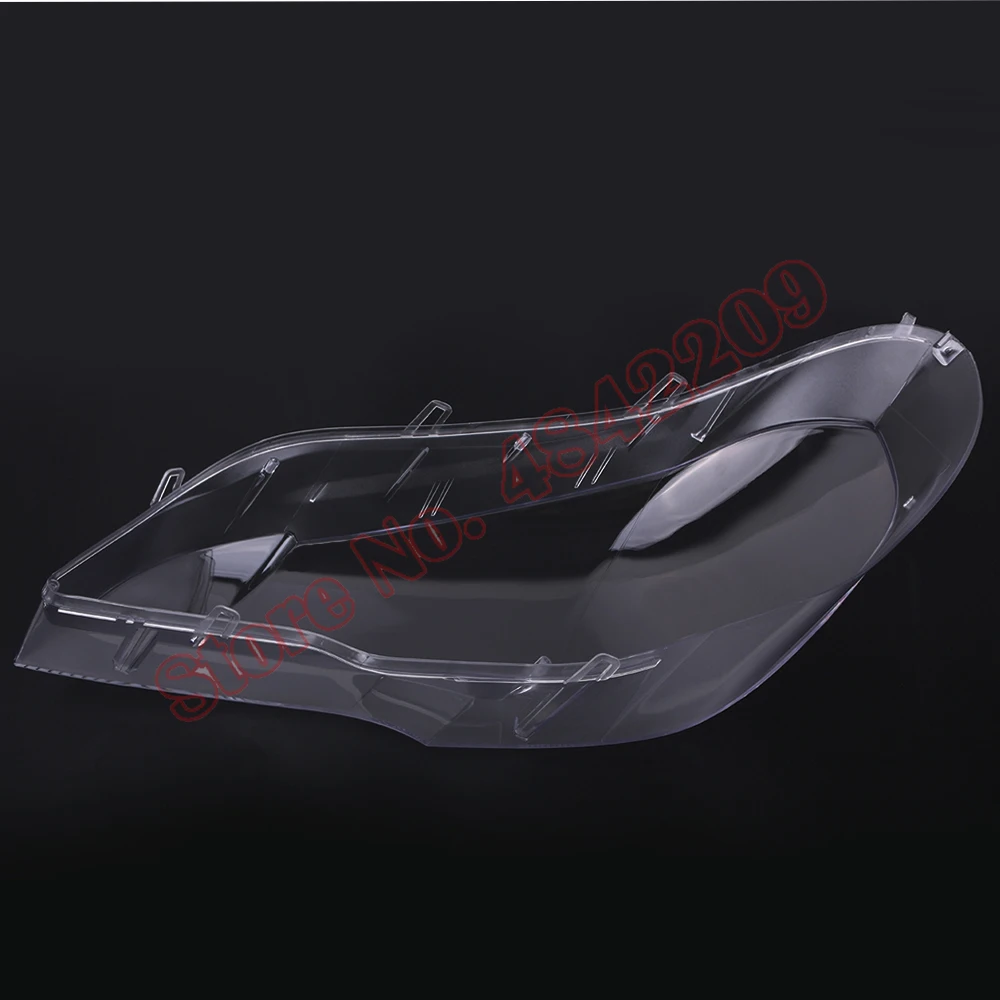 For BMW X5 E70 2007-2013 xDrive 30i 35i 40i 48i 50i 35d 40d Car Front Headlight Cover Lampcover  glass Lens Shell 63117288995