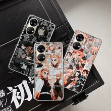 

Kimetsu No Yaiba Demon Slayer Anime Phone Case For Huawei P50 Pro P40 P30 Lite P20 P10 Mate 40 Pro 30 20 Lite 10 Cover Shell Coq