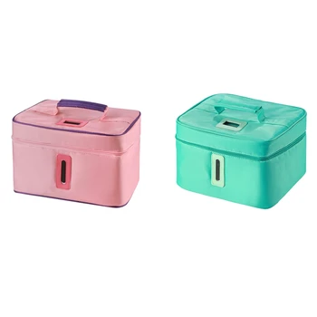 

Folding UV Disinfection Bags LED Ultraviolet Carry Case USB Portable UV Sanitizers Box for Mask Underwear