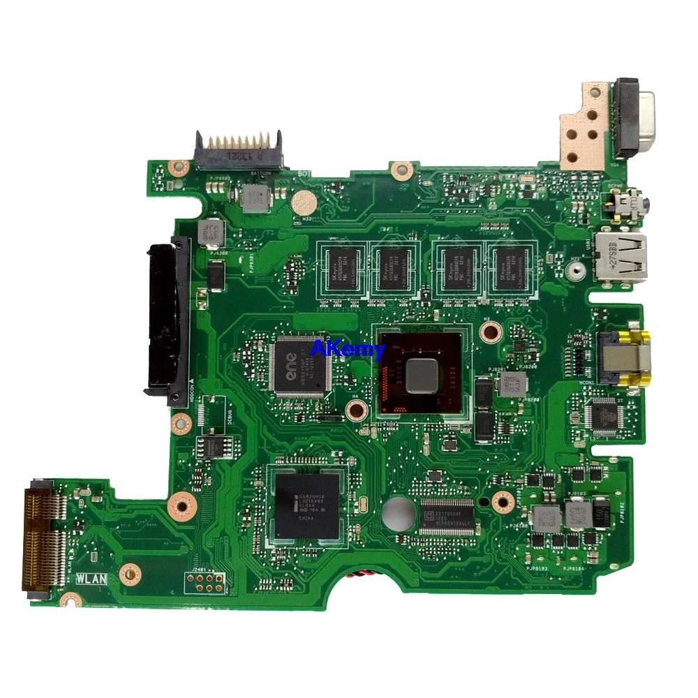 Akemy для ASUS X101C X101CH X101CH материнская плата для ноутбука 2 ядра cpu REV2.3/2,0 протестированная Mianboard