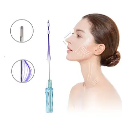 pdo thread lift 10 line 21g 38mm 50mm Face Filling 21G 50mm korea Pdo Multi Thread With L Needle for remove Nasolabial