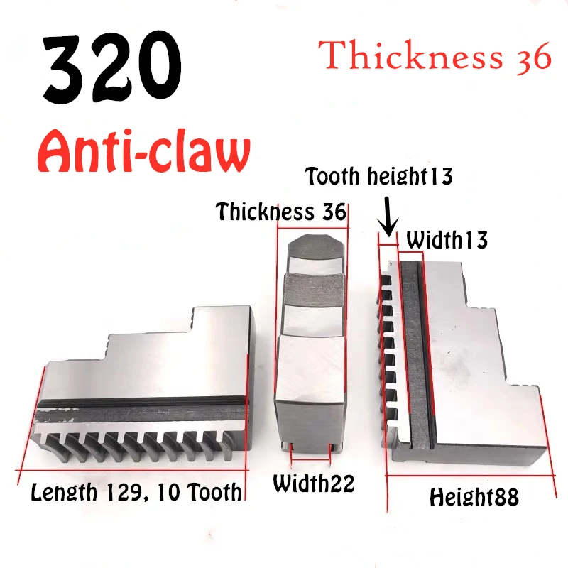 320 anti- claw Модель 315/320/325 3 челюсти самоцентрирующийся Зажимной патрон с ЧПУ токарно-револьверный станок машина патрон для токарного станка с ручным управлением жесткий положительный и анти-коготь - Длина режущей кромки: 320 anti- claw