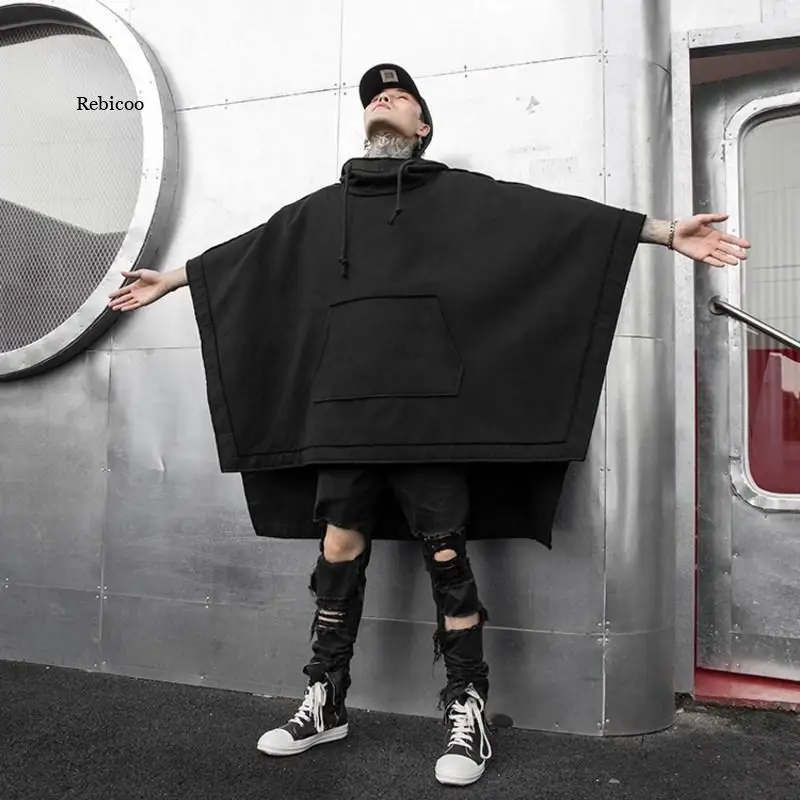 

Зимняя мужская накидка, пальто, накидка с капюшоном в японском стиле колледжа для мальчиков, куртка в стиле Харадзюку, уличная одежда для мальчиков