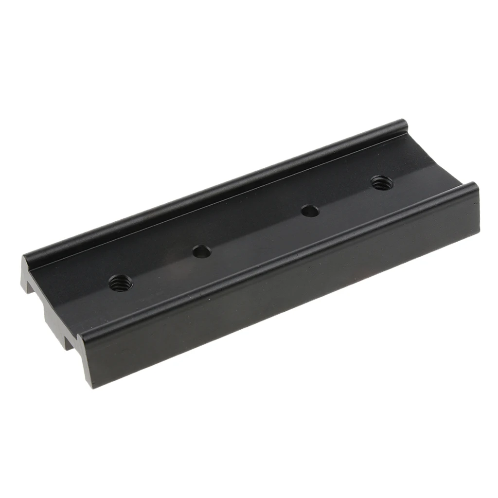 Metal Astronomical Telescope Parts 130mm Dovetail Mounting Plate Astronomical Equipment Connection Board - Black