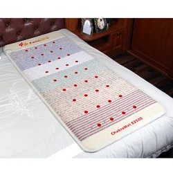 Fanocare Far Infrared PEMF Photon Thermal Therapy Jade Tourmaline Pad 7 Gemstone Rainbow Mat Amethyst Crystal Heating Mattress