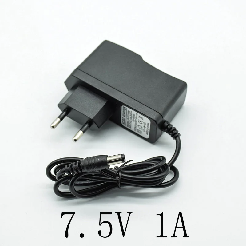 7.5V1A DC 3/4. 2/5/6/7,5/9/12 V 1A/1000mA 100-240V AC адаптер конвертер Питание Зарядное устройство EU Plug 5,5 мм* 2,5 мм(2,1 мм) схема соединений для настройки переменного тока в постоянный - Цвет: 7.5V1A