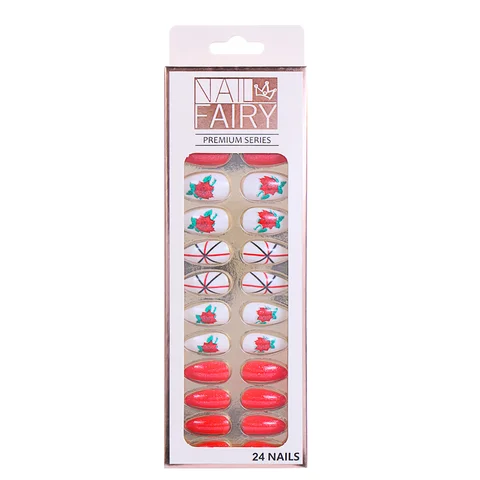 Detachable Ballerina False Nails Coffin Stiletto Wearable Fake Nails Full Cover Acrylic Nail Tips Women Nail Decoration