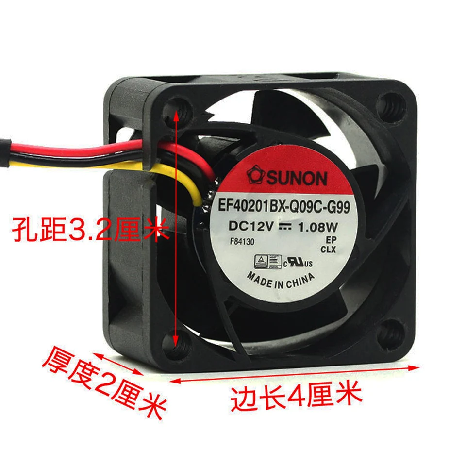 1 штука, для возраста от 4 см EF40201BX-Q09C-G99 вентилятор 12V 1,08 W 4020 Вентилятор охлаждения