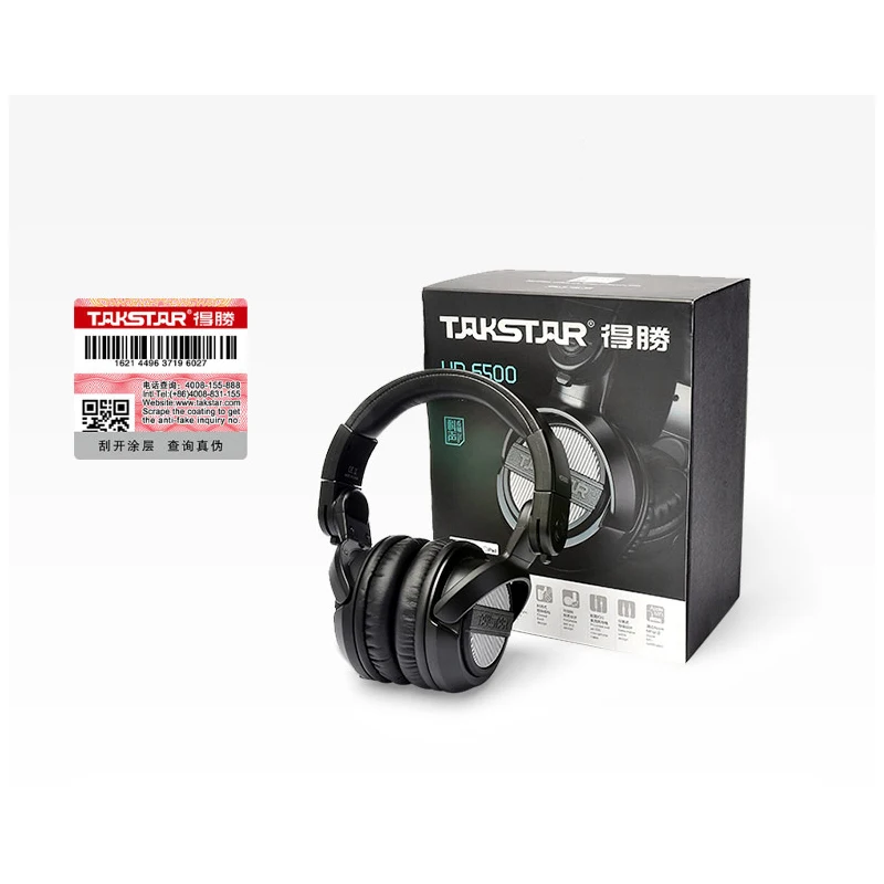 TAKSTAR HD 6500 динамические стереонаушники совместимы с iPhone, iPad и iPod для прослушивания музыки, мониторинга записи