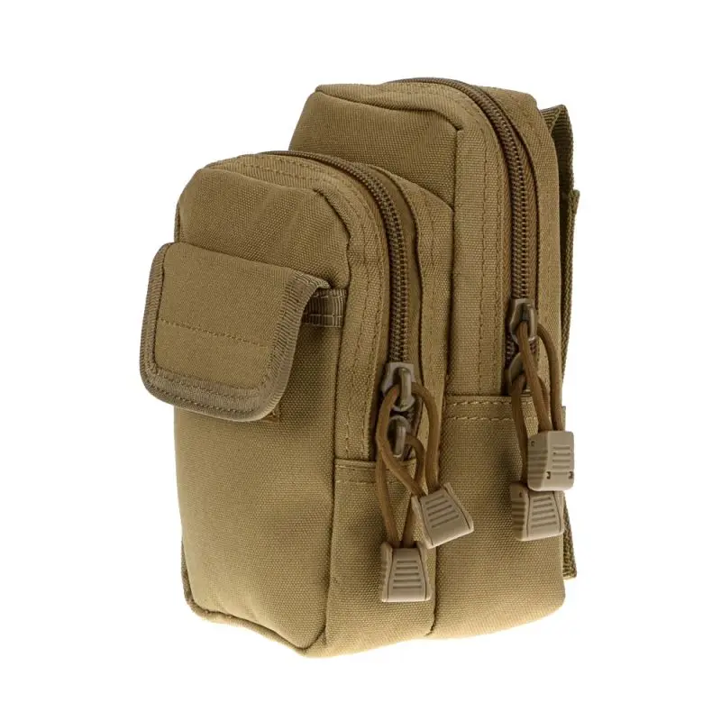 

Nylon Waist Bag with 6 pockets Durable Wear-resistant Military Outdoor Sports Multifunction Tactical Wallet Package Sportswear