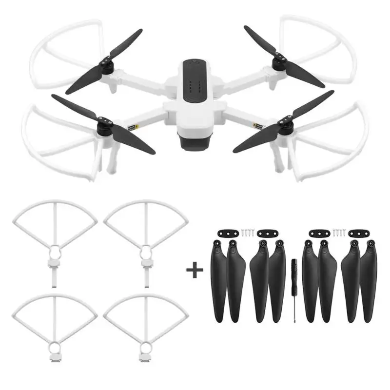 4 шт. пропеллер Защитная крышка кольцо+ пропеллеры для Hubsan Zino H117S Радиоуправляемый Дрон быстрая Разборка и сборка Гибкая Прямая